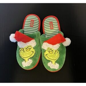 Men's Size 9-10 Christmas The Grinch‎ Slippers/House shoes Holidays, Unisex